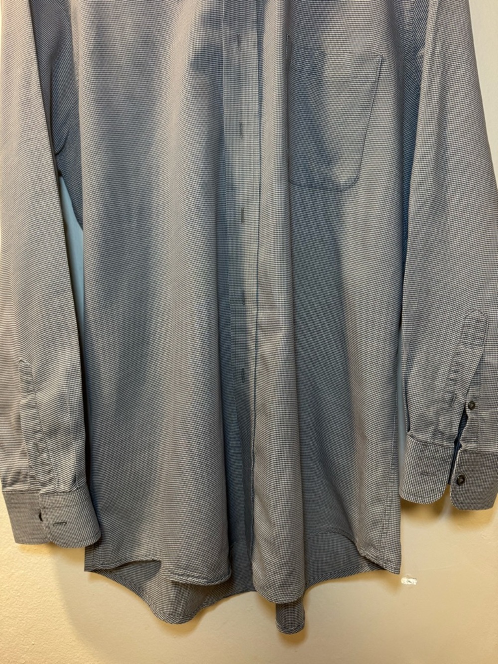 Stafford Men's Long-Sleeve Button-Up Shirt in Steel Gray - Picture 3 of 8